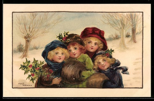 Artist postcard ethel - artist,