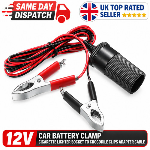 12v car battery - 12v, clamp