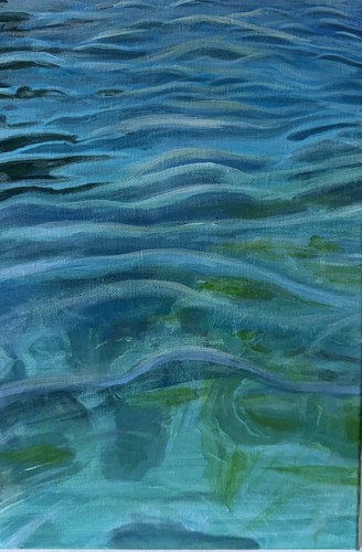 Clear shallow seascape ripples