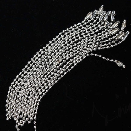 Silver ball chain - ball, keyring