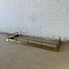 Vintage Adjustable Brass Fender with Rail
