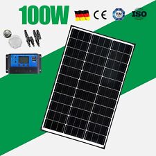 100W 12V Volt Mono Solar Panel Kit with PWM 30A Controller Caravan camper van RV