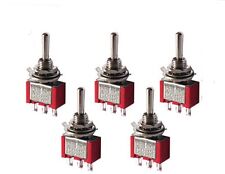 5 x POINT MOTOR TOGGLE SWITCHES FOR PECO HORNBY SEEP ETC EXPO 28015