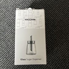 Vucchini Glass Sugar Dispenser