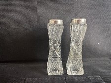 A pair of antique silver