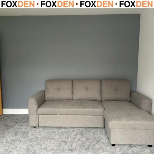 Grey corner sofa bed - corner,