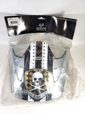 Fox V2 Bomber Helmet Peak Grey Skull Peak Genuine MX Replacement 91528-006-000