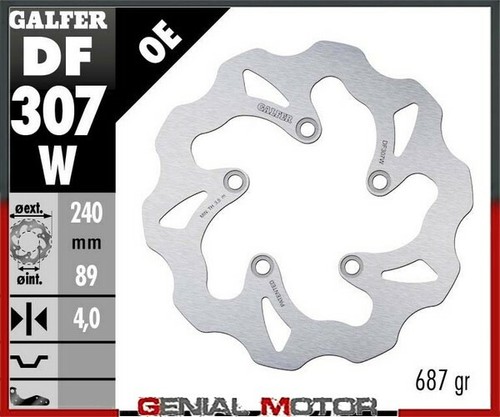 Galfer rear brake disc - rear,