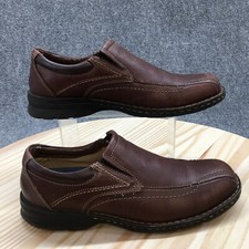 Dockers Shoes Mens 10 M Agent Slip On Loafers Brown Leather Casual Low Top