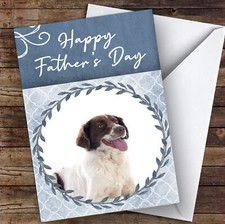 French Spaniel Dog Traditional Animal Personalised Father's Day Card