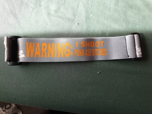 Warning paintball strap - warning,, km