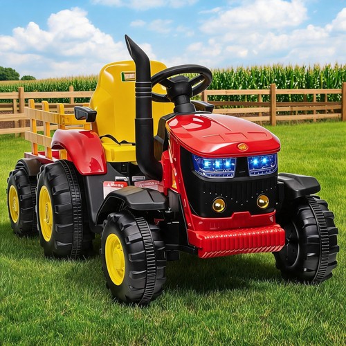 Kids ride tractor trailer - w/,