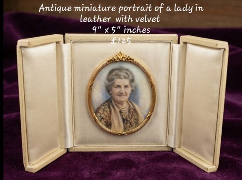 Antique miniature portrait - portrait, of