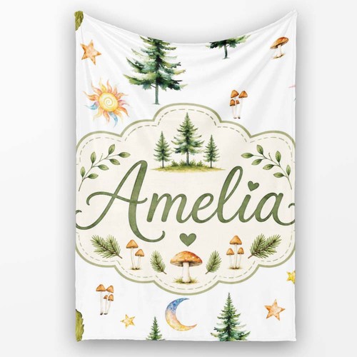 Soft fleece blanket watercolor - fleece,