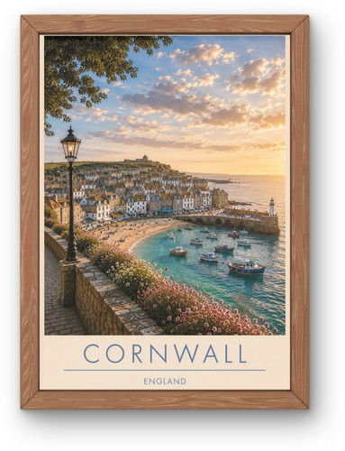 Cornwall england travel - england, poster