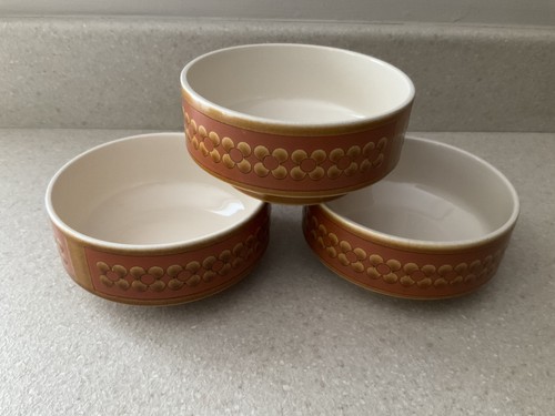 Hornsea pottery saffron bowls - saffron,