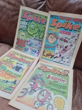 4 Spike Vintage UK Comics 1983 — DC Thomson — Issues 4, 6, 9 & 22 | BMX/football