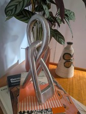 Decorative Aluminium Infinity Sculpture. Coffee Table Shelf Home Decor