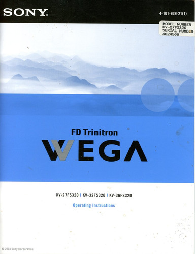 Sony trinitron wega - fd,