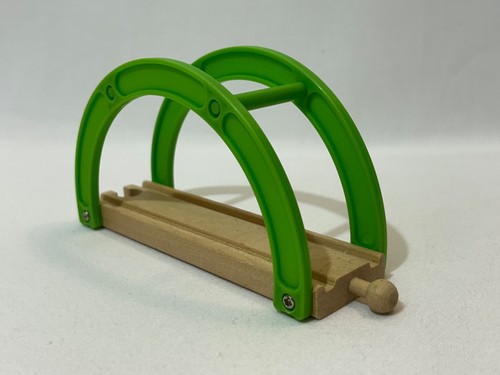 Wooden green bridge viaduct - wooden,