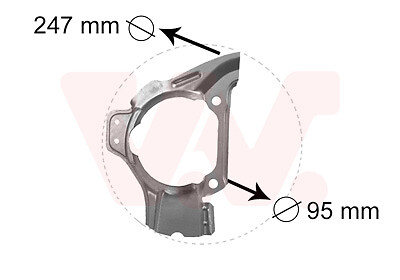 Splash panel brake disc for - panel,,