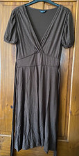 Ladies FLORENCE & FRED F&F brown flared dress with Tie Belt Size 12