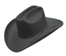 Black Western Cowboy Hat Cattleman Rodeo Rough Rider Similar to Dallas Stetson