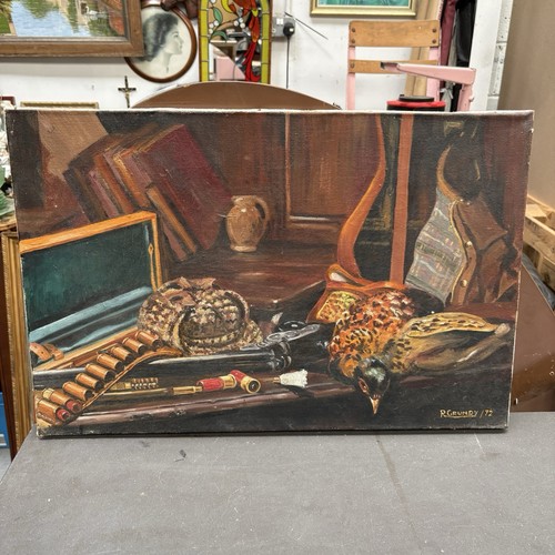 Vintage hunting still life - vintage,