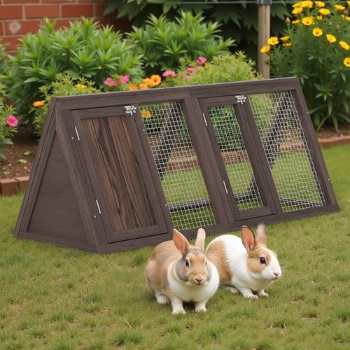 Outdoor rabbit hutch - outdoor,