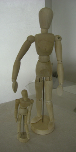 Artists wooden mannequins - wooden,