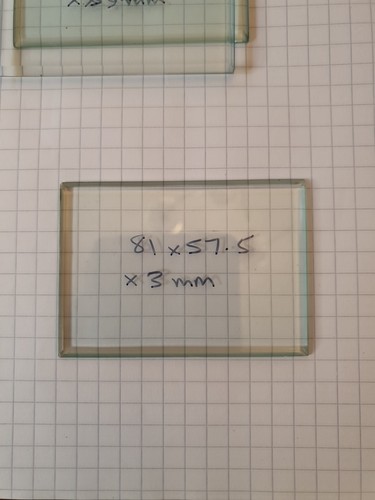 Bevelled carriage clock glass - bevelled,