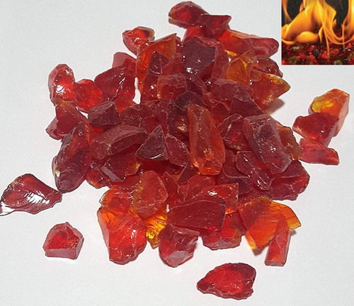 Red glass tempered - tempered,