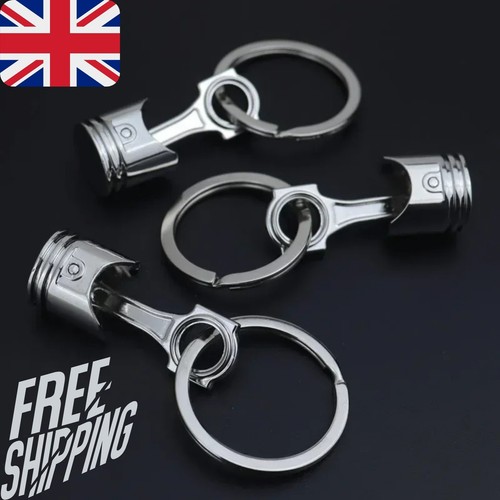 Engine piston keychain - engine,