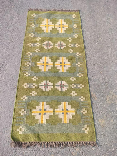 Wool jute kilim rug handwoven - jute,