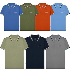 Lambretta Mens Target Triple Tipped Retro Polo Shirt