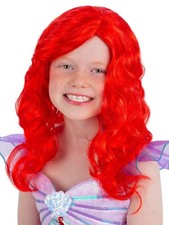 Red mermaid wig - red,