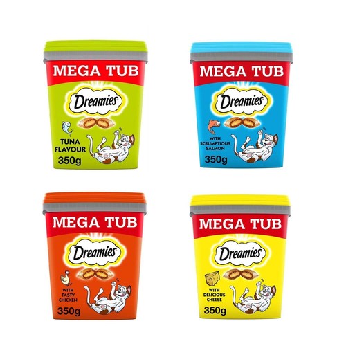 350g dreamies mixed cat - x,