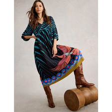 WHITE STUFF WOMENS LUCY MIDI DRESS IN 2 DESIGNS