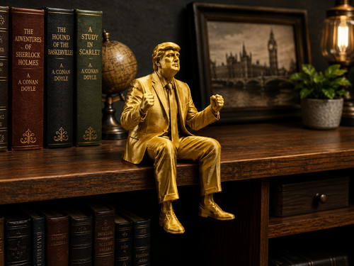 Donald trump golden shelf - donald,