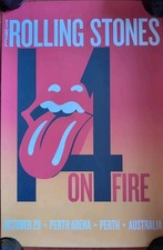 Rolling Stones 2014 Tour On Fire Poster *2 Identical Posters  M90
