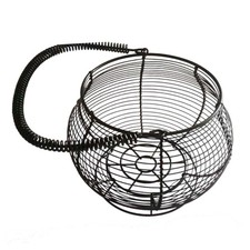Metal Wire Egg Basket, Rustic