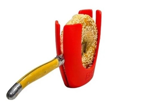 Bagel slicer holder safe - holder,