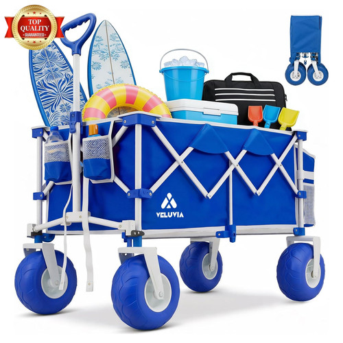 Beach wagon with balloon - beach,