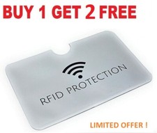 RFID Sleeves Debit/Credit Card Protector Contactless Blocking Wallet Holder bank