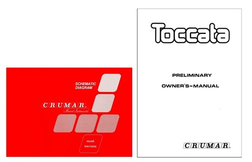 Crumar toccata service - toccata, manual