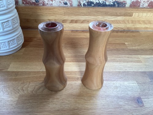 Vintage retro wooden candle - retro,