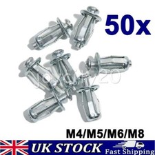 50pcs M4 M5 M6 Jack Nuts Car