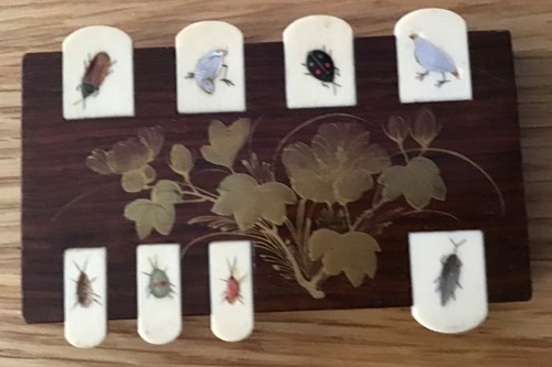 Set japanese shibayama - of,