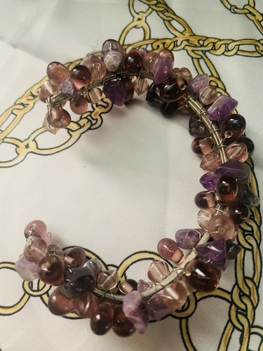 Amethyst rose quartz - &,