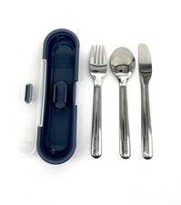BUILT New York Cutlery Set Stainless Steel With Snap Case Portable Compact